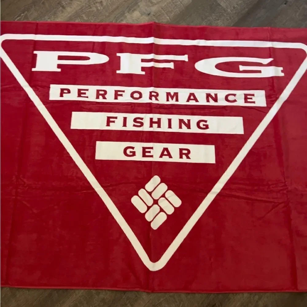 Columbia Performance Fishing Gear Triangle Logo Beach Towel- Red